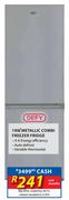 Defy 199Ltr Metallic Combi Freezer Fridge