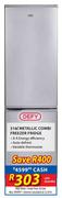 Defy 316Ltr Metallic Combi Freezer Fridge
