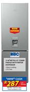 KIC 314Ltr Metallic Combi Fridge with Water Dispenser