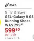 Asics Girl's & Boys GEL-Galaxy 9 GS Running Shoes-Per Pair