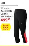 NB Women's Accelerate Capris