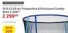 Bounce Power 10 Foot(3.05m) Trampoline & Enclosure Combo