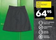 Toughees Girls Side-Pocket Skirt