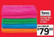 Tevo Orange Blitz Terry Bulk 8-Pack