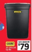 Addis 32-Ltr Lift Up Bin