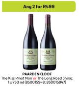 Paardenkloof The Kiss Pinot Noir Or The Long Road Shiraz-For 2 x 750ml