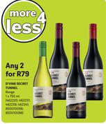 D'Vine Secret Tunnel Range-For 2 x 750ml
