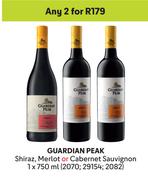 Guardian Peak Shiraz, Merlot Or Cabernet Sauvignon-For 2 x 750ml