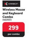 Karbon Wireless Mouse & Keyboard Combo-Per Combo
