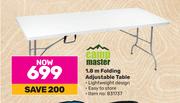 Camp Master 1.8m Folding Adjustable Table