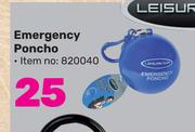 Leisure Quip Emergency Poncho 