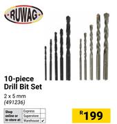 Ruwag 10 Piece Drill Bit Set