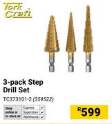 Tork Craft 3 Pack Step Drill Set