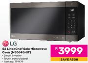 LG 56L Neo Chef Solo Microwave Oven MS5696HIT