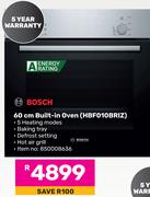 Bosch 60cm Built In Oven HBF010BRIZ