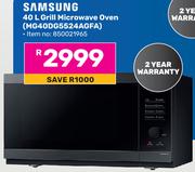 Samsung 40L Grill Microwave Oven MG40DG5524AGFA