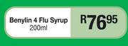 Benylin 4 Flu Syrup-200ml