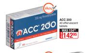 ACC 200 40 Effervescent Tablets