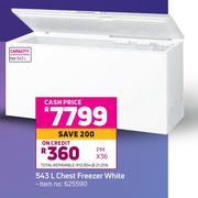 KIC 543L Chest Freezer White