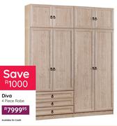 Diva 4 Piece Robe