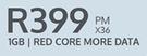 Oppo Reno 5 5G-On 1GB Red Core More Data (36 Months)
