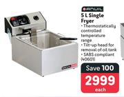 Anvil 5L Single Fryer