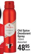 Old Spice Deodorant Spray Assorted-150ml Each