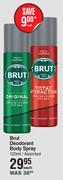Brut Deodorant Body Spray Assorted-120ml Each