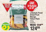 Lifestyle Food Dried Fruit Mango Value Pack-300g