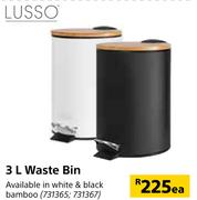 Lusso 3Ltr Waste Bin-Each