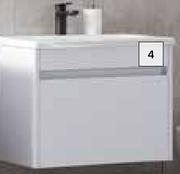 Builders Coral Wall-Hung Vanity (White)-600mm
