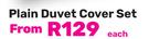 Plain Duvet cover Set-Each