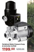 Peripheral Water Pressure Pump & Controller 0.37Kw