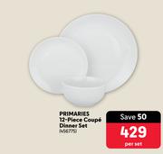 Primaries 12 Piece Coupe Dinner Set-Per Set