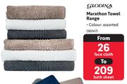 Glodina Marathon Towel Range Face Cloth