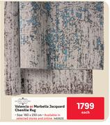 Home Living Valencia Or Marbella Jacquard Chenille Rug-Each