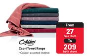 Colibri Capri Towel Range Face Cloth