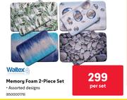 Waltex Memory Foam 2 Piece Set-Per Set