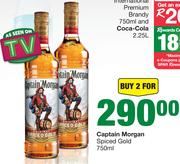 Captain Morgan Spiced Gold-For 2 x 750ml