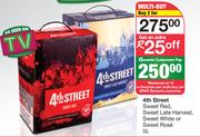 4th Street Sweet Red, Sweet Late Harvest, Sweet White Or Sweet Rose-For 2 x 5L