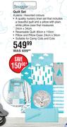 Snuggletime Quilt Set 4 Piece Assorted Colours