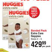 Huggies Banded Pack Extra Care Nappies Sizes 2-5-Per Pack