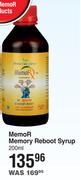 MemoR Memory Reboot Syrup-200ml