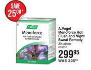 A. Vogel Menoforce Hot Flush & Night Sweat Remedy-30 Tablets.
