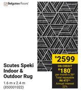 Belgotex Floors Scutes Speki Indoor & Outdoor Rug-1.6m x 2.4m