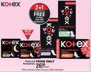 Kotex Pads And Pantyliners-Per Pack
