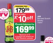 J&B Blended Scotch Whisky-750ml