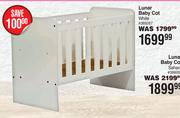 Lunar Baby Cot White