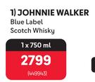 Johhnie Walker Blue Label Scotch Whisky-750ml
