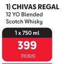 Chivas Regal 12 YO Blended Scotch Whisky-750ml